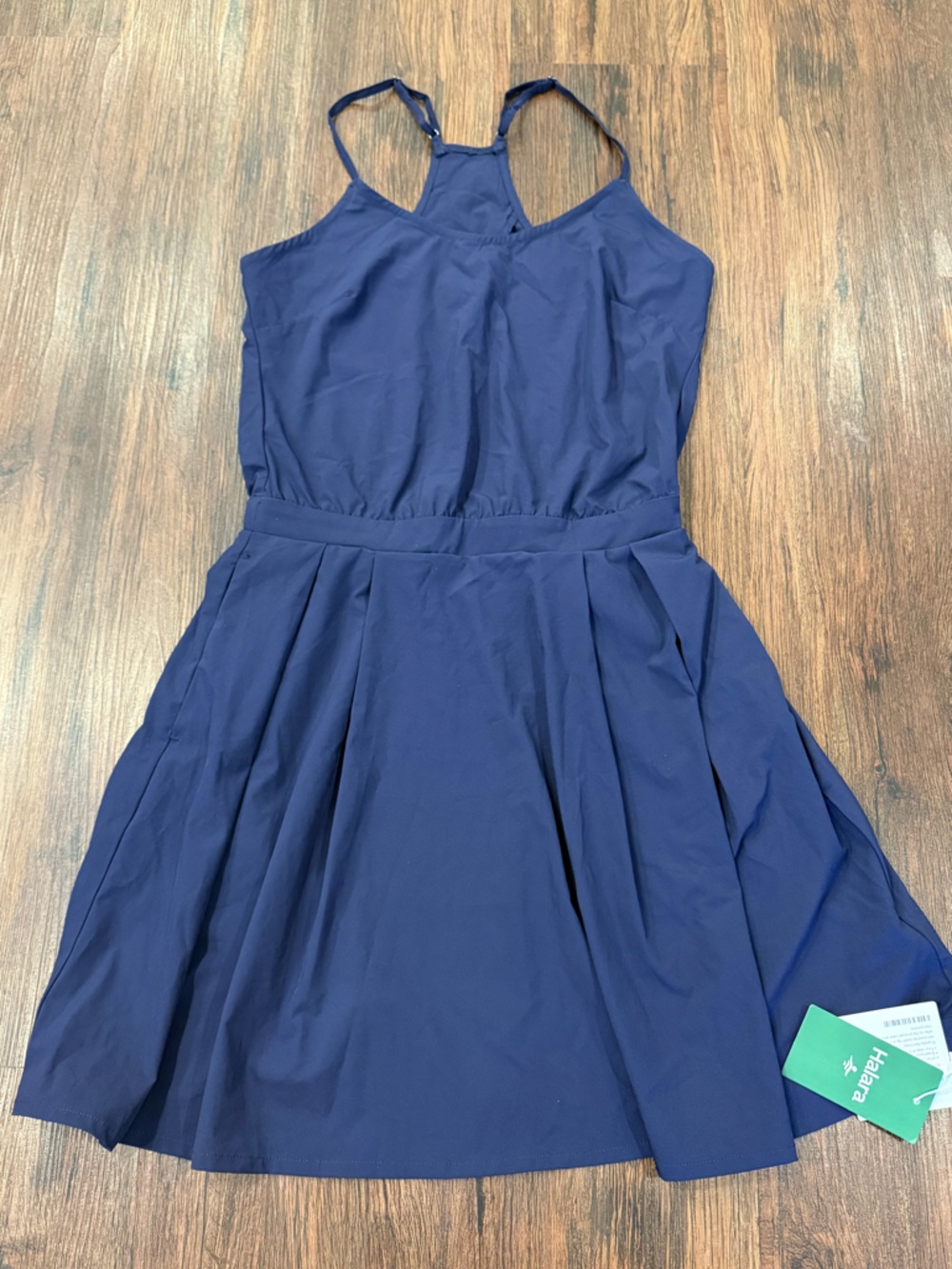 Halara XS Navy Athletic Dress w/Biker Short NWT